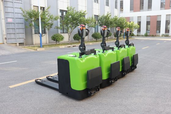 1550mm Fork Battery Powered Pallet Truck για εργοστάσιο τροφίμων και ποτών