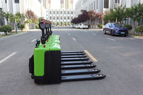 1550mm Fork Battery Powered Pallet Truck για εργοστάσιο τροφίμων και ποτών